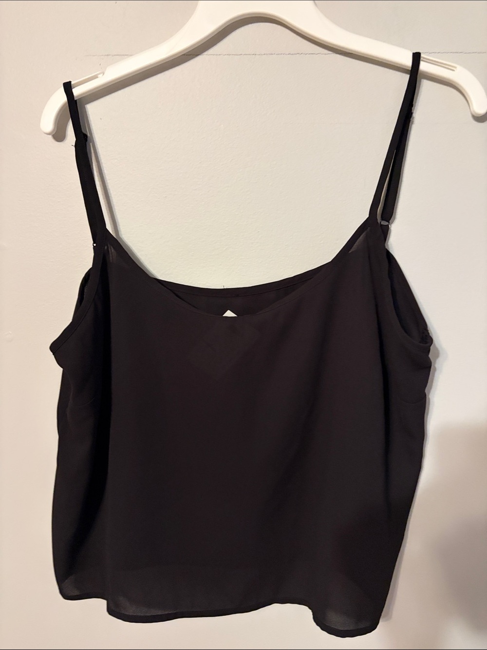 Nordstrom Rack: Classic Black Adjustable-Spaghetti Strap Cami Top. NWT. S/m.